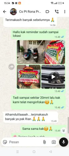 Testimonial Papan Bunga labuan